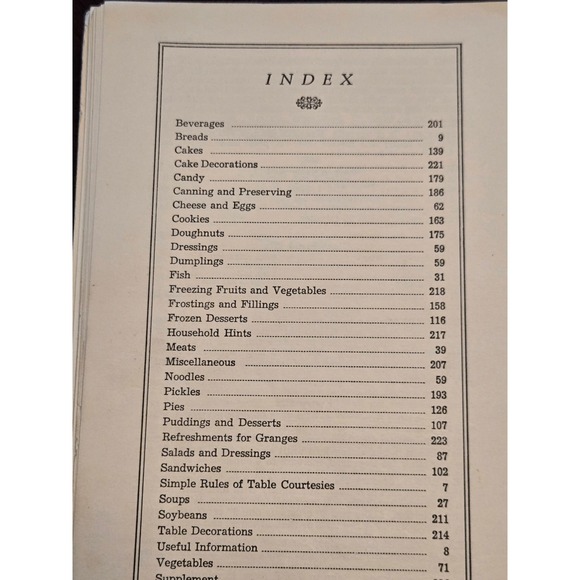 Vintage 1959 Ohio State Grange Cook Book 18th Edition Spiral Bound Recipes Ohio - Picture 3 of 4